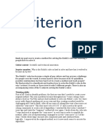 Criterion C: Goal: My Goal Was To Create A Method For Solving The Rubik's Cube and Showing 5