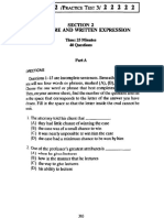 TOEFL Practice Test Structure 2