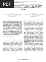 P5. - Remote Monitoring and Control of VFD Fed 3-Phase Induction Motor With PLC and labVIEW Software