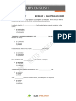 Activity Sheet Episode 1: Electronic Crime