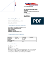 Material Safety Datasheet: 1. Chemical Product and Company Identification