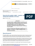 Operación Acoplador Rápido Con Sujeta Pasador Hidráuilico PDF