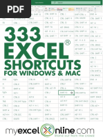 Prescurtari Excel