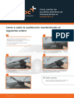 Cómo Cambiar Las Escobillas Delanteras de Limpiaparabrisas en Honda CR-V 2