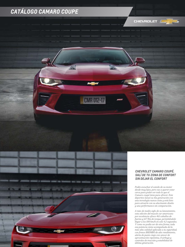 Catalogo Ficha Tecnica Chevrolet Camaro Coupe 2018 | PDF | Inyección de ...