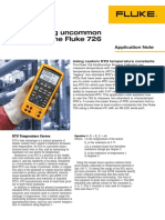 Measuring Uncommon Rtds With The Fluke 726: Application Note