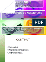 Curs 8 - ALTE METODE DE AMELIORARE