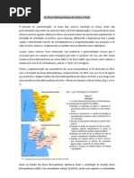 As Áreas Metropolitanas de Lisboa e Porto