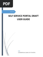 Self Service Portal Draft User Guide: Commercial Bank of Ethiopia