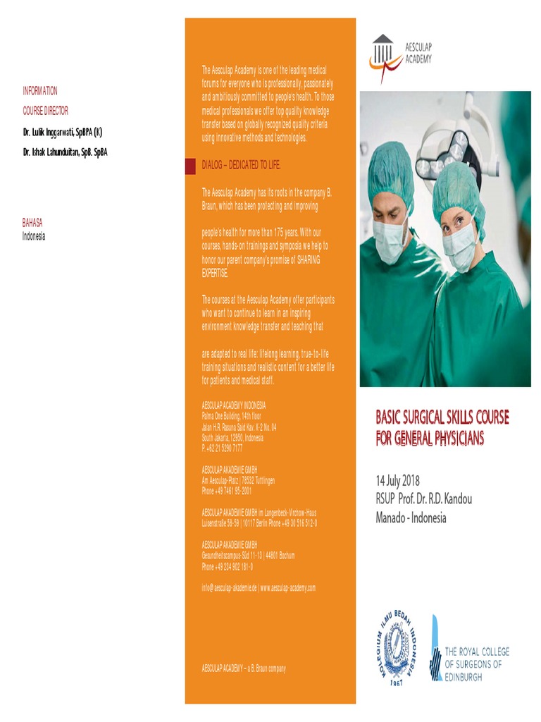 Dialog Dedicated To Life Basic Surgical Skills Course For General Physicians Surgery Clinical Medicine