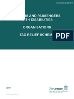 Drivers and Passengers With Disabilities Organisations Tax Relief Scheme