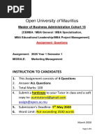 Marketing Management Assignment C15 March 2020