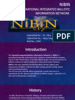 National Integrated Ballistic Information Network: Nibin