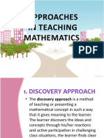 Approaches in Teaching Mathematics