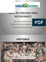 4241 2013e HTL360 Tipos de Lenceria para Restaurante