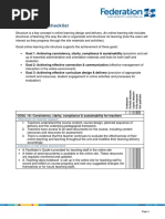 Online Course Checklist: GOAL 1A: Consistency, Clarity, Compliance & Sustainability For Teachers