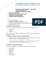 Manual de Reclutamiento para La Operación de Autobuses en La Empresa Azules de Cabada S.A de C.V