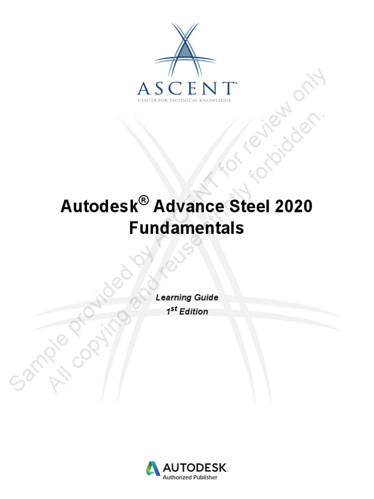 Advance Steel 2020 Fundamentals Pdf Pdf Autodesk Auto Cad