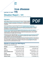 Coronavirus Disease (COVID-19) : Situation Report - 121