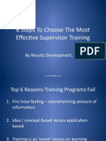 Top 6 Reasons Training Doesnt Work