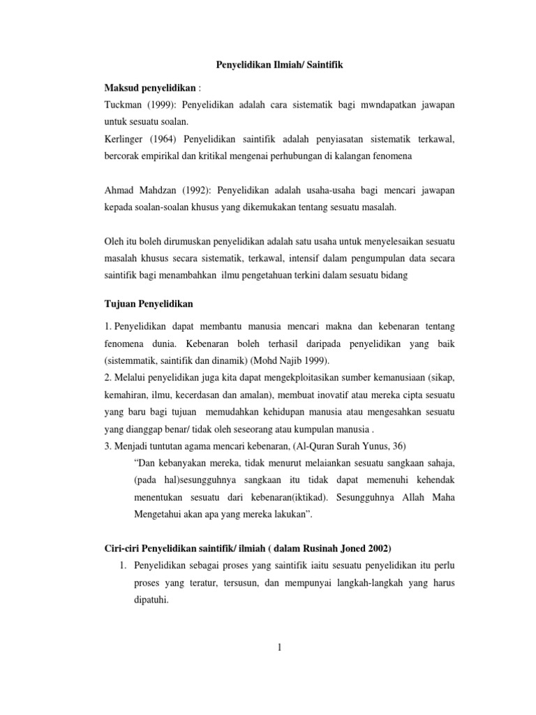 Nota Guru Kaedah Penyelidikan Saintifik Pdf
