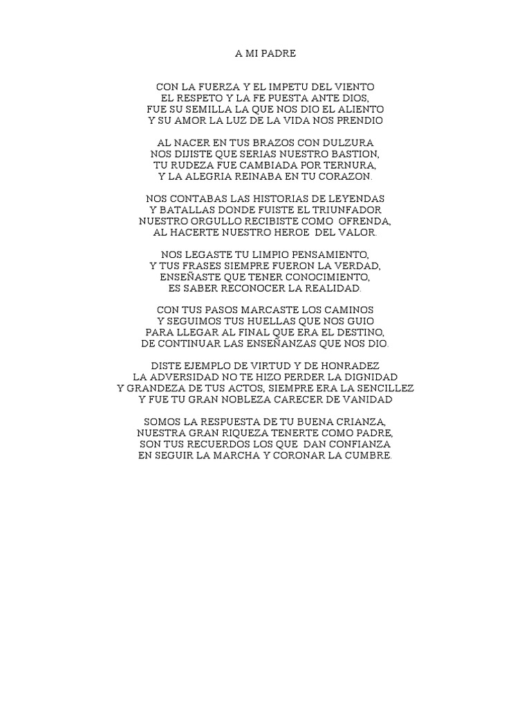 A Mi Padre | PDF, image size:768x1024