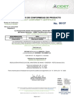 Certificado 06137F Blindobarra PDF