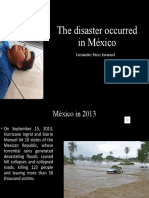 The Disaster Occurred in México: Fernández Pérez Emanuel