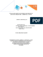 Plantilla Excel Evaluación aspecto económico del proyecto _grupo 102059A_614