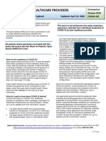 302-3802 Sars-Cov-2 Healthcare Providers Fact Sheet