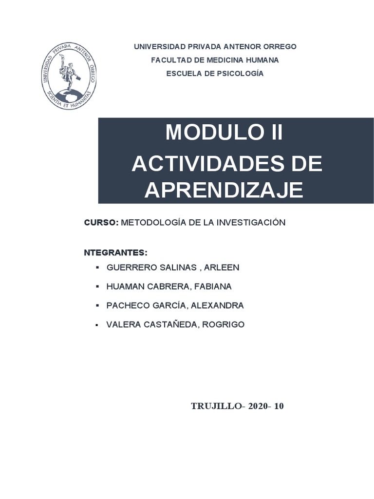 Modulo Ii Actividades | PDF | Relatividad general | Teoría