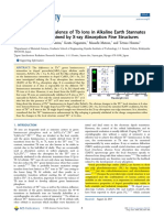 Luminescence and Valence of TB Ions in Alkaline Earth Stannates and Zirconates Examined by X-Ray Absorption Fine Structures PDF