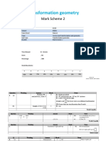 Transformation Geometry: Mark Scheme 2