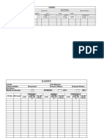 Formatos Hojas de Costos