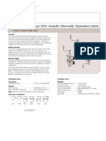 Alfa Laval Unique SSV Aseptic Manually Operated Valve Product Leaflet PDF