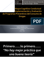 Aporte Del Enfoque Cognitivo-Conductual en El Diseño, Implementación y Evaluación de Programas Preventivos Del Consumo de Drogas