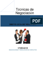 Unidad Ii Negociaciones y Resolucion de Conflictos PDF