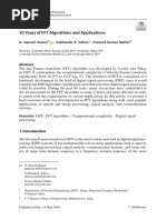 50 years of FFT Algorithms and Applications.