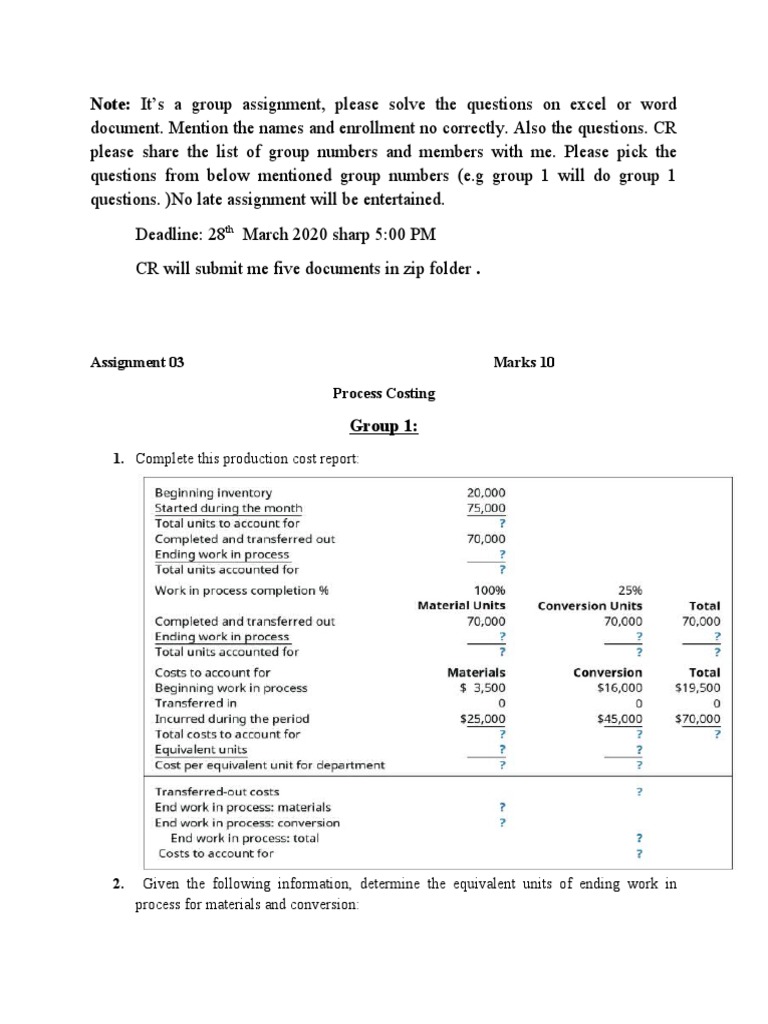 Process For Materials and Conversion | PDF | Cost Of Goods Sold | Inventory