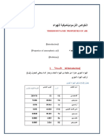 Thermodynamic Properties of Air