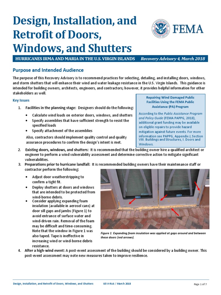 Wind-Resistant Doors and Windows Guide | PDF | Window | Door