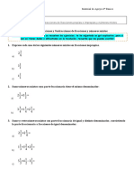 Adiciones y Sustracciones de Fracciones y Numeros Mixtos