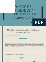 Colapso de Actividades y Reducción de La Programación