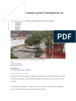 Aguacero del martes generó emergencias en Barranquilla