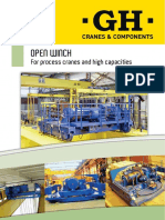 Open Winch: For Process Cranes and High Capacities