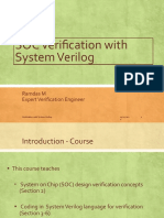 SOC Verification With System Verilog: Ramdas M Expert Verification Engineer