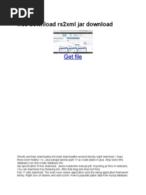 Jar file rs2xml.jar download windows 10