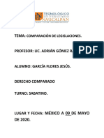 DERECHO COMPARADO TAREA 3