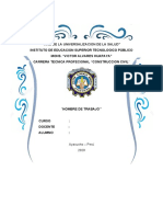 Año Universalización Salud IESTE Mons. Huapaya Carrera Construcción Civil