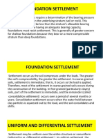 Foundation Settlement